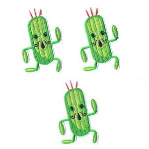 VIDEO GAME 3-PACK Appliques FF Game EASY IRON ON Patches Badges 3PCS Embroidered